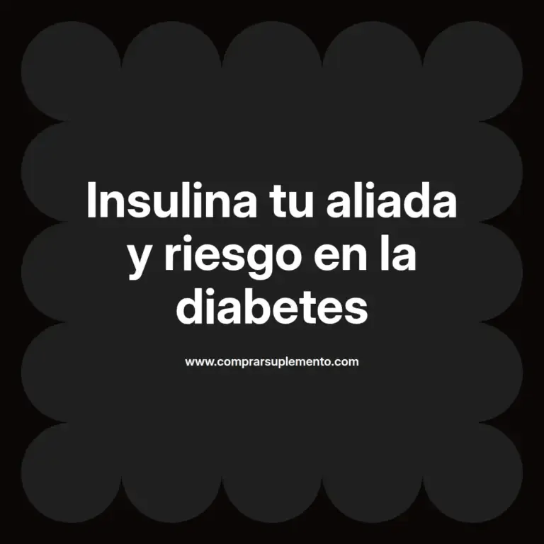 imagen destacada del post con un texto en el centro que dice Insulina tu aliada y riesgo en la diabetes y abajo del texto aparece el nombre del autor Omar Obando
