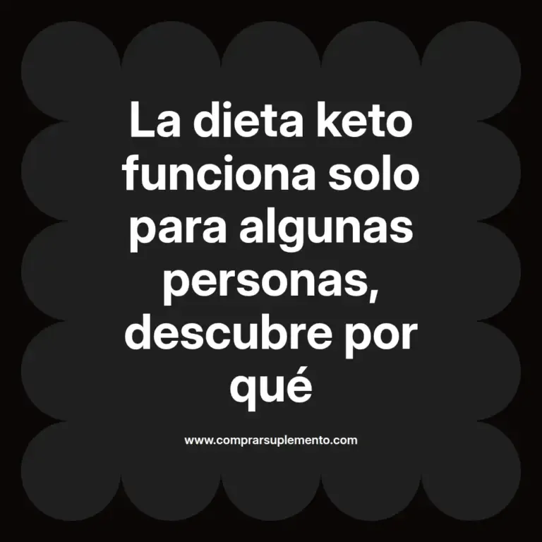 imagen destacada del post con un texto en el centro que dice La dieta keto funciona solo para algunas personas, descubre por qué y abajo del texto aparece el nombre del autor Omar Obando