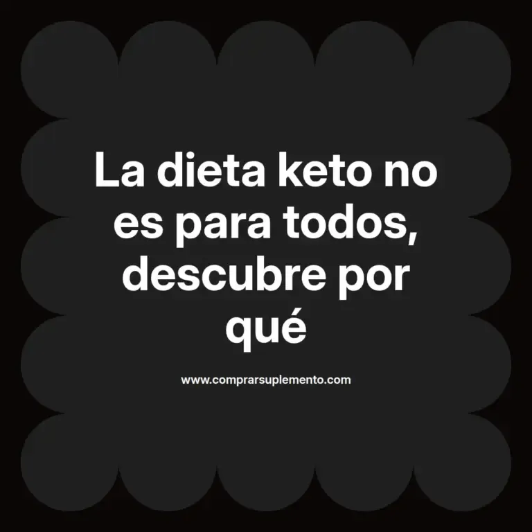 imagen destacada del post con un texto en el centro que dice La dieta keto no es para todos, descubre por qué y abajo del texto aparece el nombre del autor Omar Obando