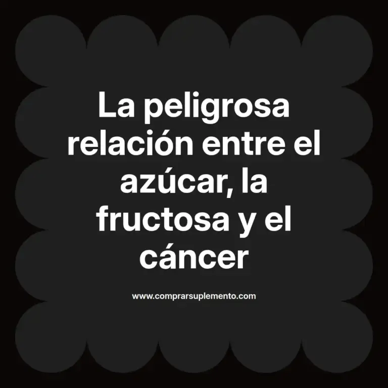 imagen destacada del post con un texto en el centro que dice La peligrosa relación entre el azúcar, la fructosa y el cáncer y abajo del texto aparece el nombre del autor Omar Obando
