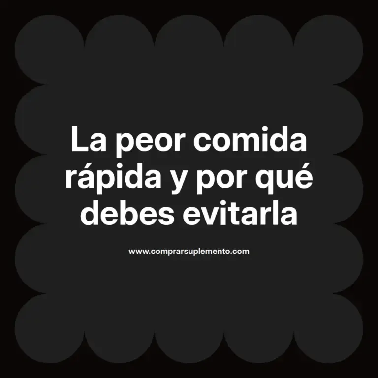 imagen destacada del post con un texto en el centro que dice La peor comida rápida y por qué debes evitarla y abajo del texto aparece el nombre del autor Omar Obando