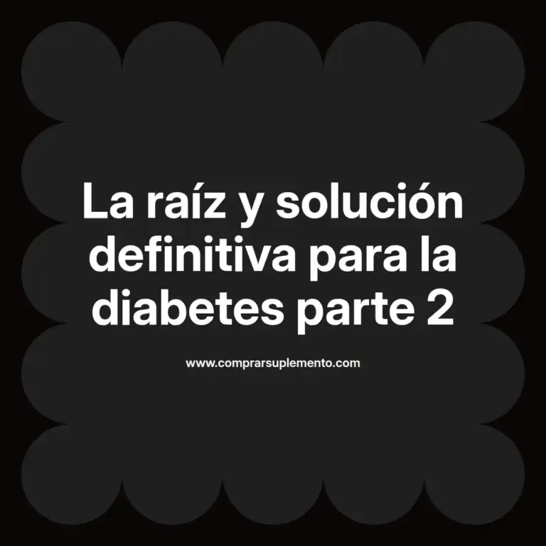 imagen destacada del post con un texto en el centro que dice La raíz y solución definitiva para la diabetes parte 2 y abajo del texto aparece el nombre del autor Omar Obando