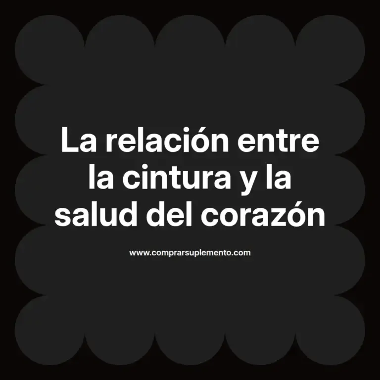 imagen destacada del post con un texto en el centro que dice La relación entre la cintura y la salud del corazón y abajo del texto aparece el nombre del autor Omar Obando