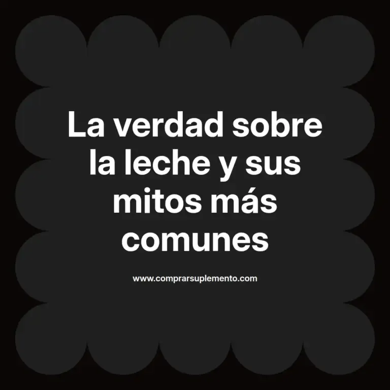 imagen destacada del post con un texto en el centro que dice La verdad sobre la leche y sus mitos más comunes y abajo del texto aparece el nombre del autor Omar Obando
