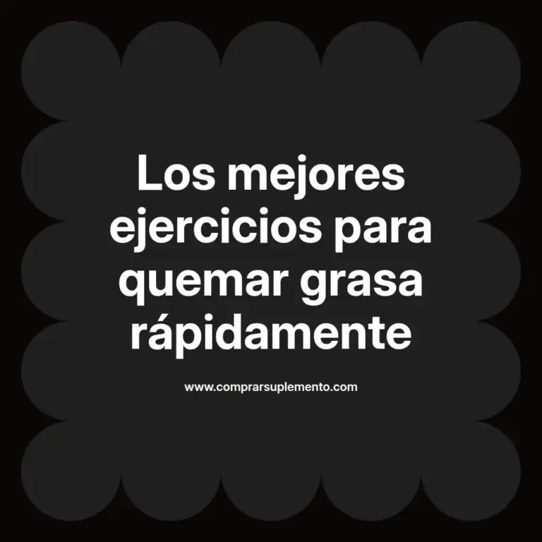 imagen destacada del post con un texto en el centro que dice Los mejores ejercicios para quemar grasa rápidamente y abajo del texto aparece el nombre del autor Omar Obando