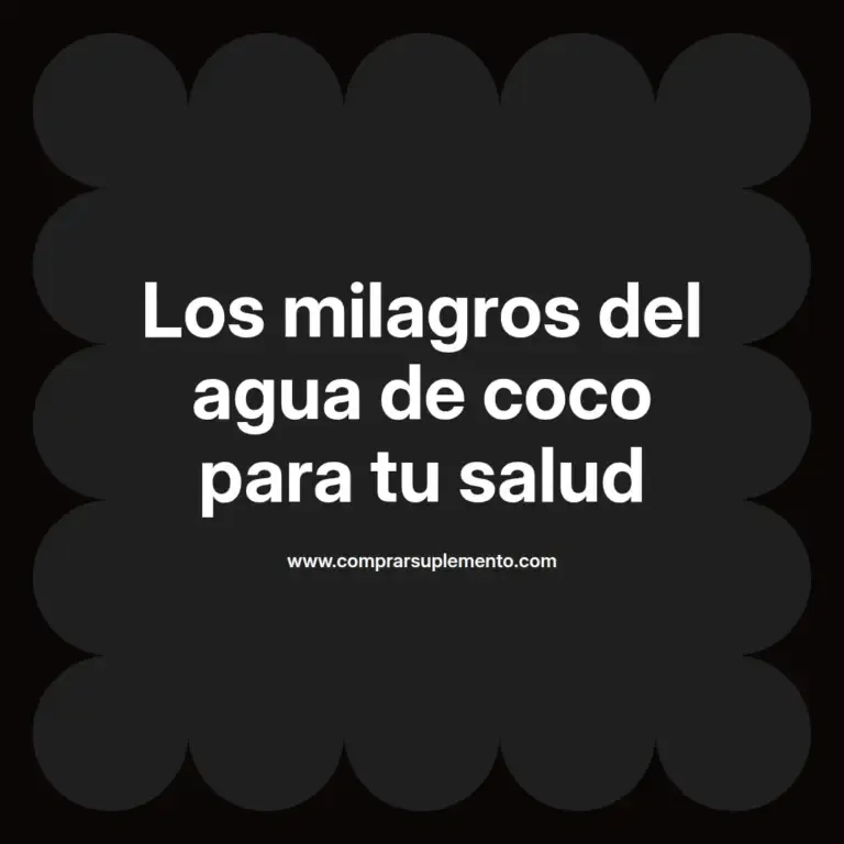 imagen destacada del post con un texto en el centro que dice Los milagros del agua de coco para tu salud y abajo del texto aparece el nombre del autor Omar Obando