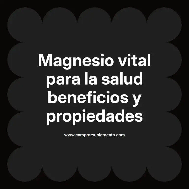 imagen destacada del post con un texto en el centro que dice Magnesio vital para la salud beneficios y propiedades y abajo del texto aparece el nombre del autor Omar Obando