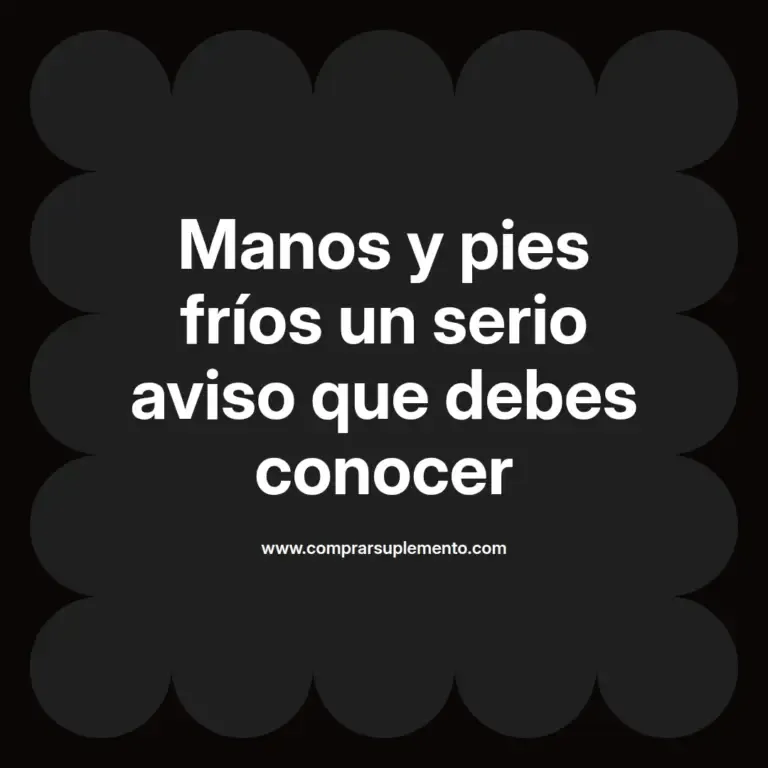 imagen destacada del post con un texto en el centro que dice Manos y pies fríos un serio aviso que debes conocer y abajo del texto aparece el nombre del autor Omar Obando