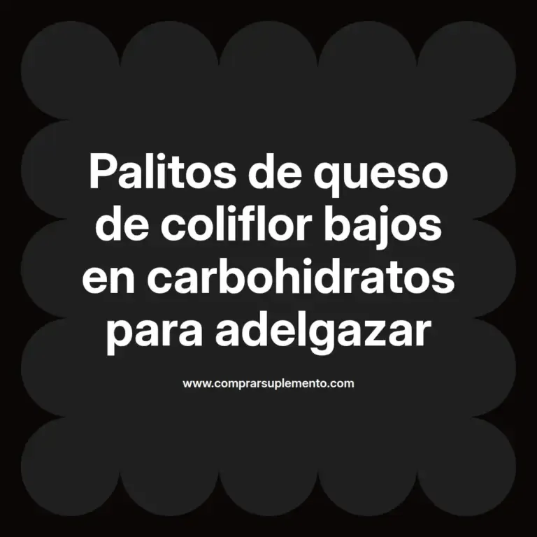 imagen destacada del post con un texto en el centro que dice Palitos de queso de coliflor bajos en carbohidratos para adelgazar y abajo del texto aparece el nombre del autor Omar Obando