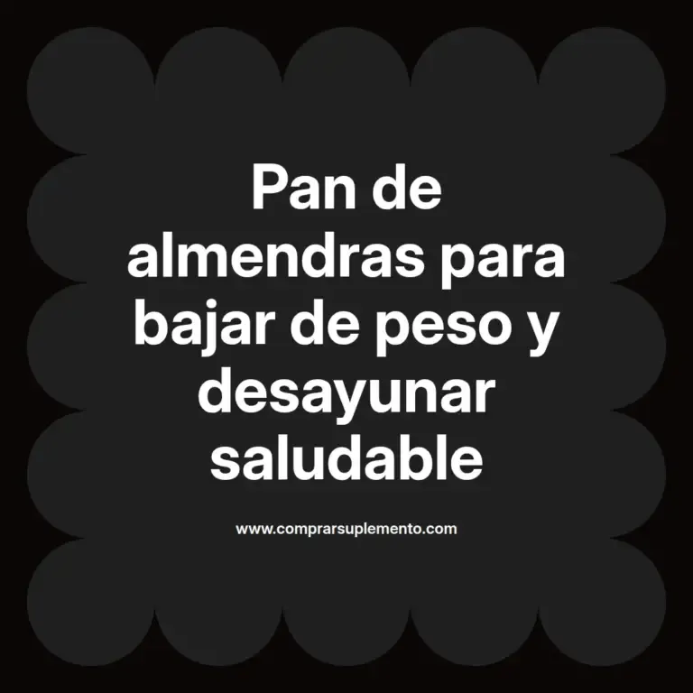 imagen destacada del post con un texto en el centro que dice Pan de almendras para bajar de peso y desayunar saludable y abajo del texto aparece el nombre del autor Omar Obando