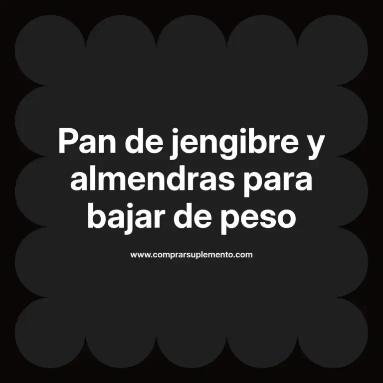 imagen destacada del post con un texto en el centro que dice Pan de jengibre y almendras para bajar de peso y abajo del texto aparece el nombre del autor Omar Obando