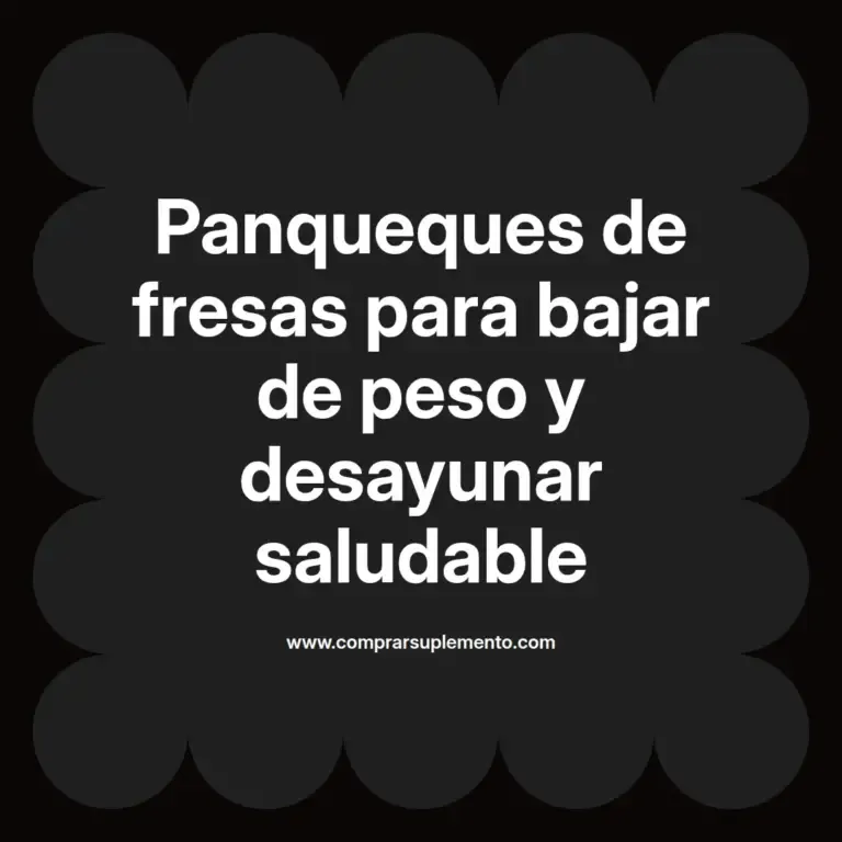 imagen destacada del post con un texto en el centro que dice Panqueques de fresas para bajar de peso y desayunar saludable y abajo del texto aparece el nombre del autor Omar Obando