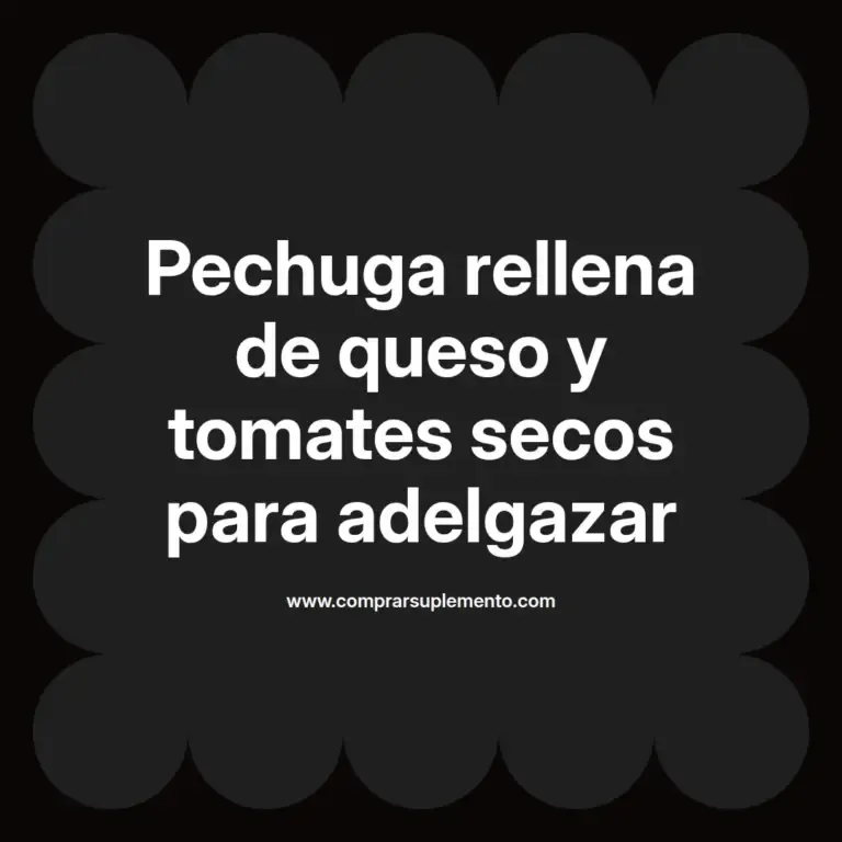 imagen destacada del post con un texto en el centro que dice Pechuga rellena de queso y tomates secos para adelgazar y abajo del texto aparece el nombre del autor Omar Obando