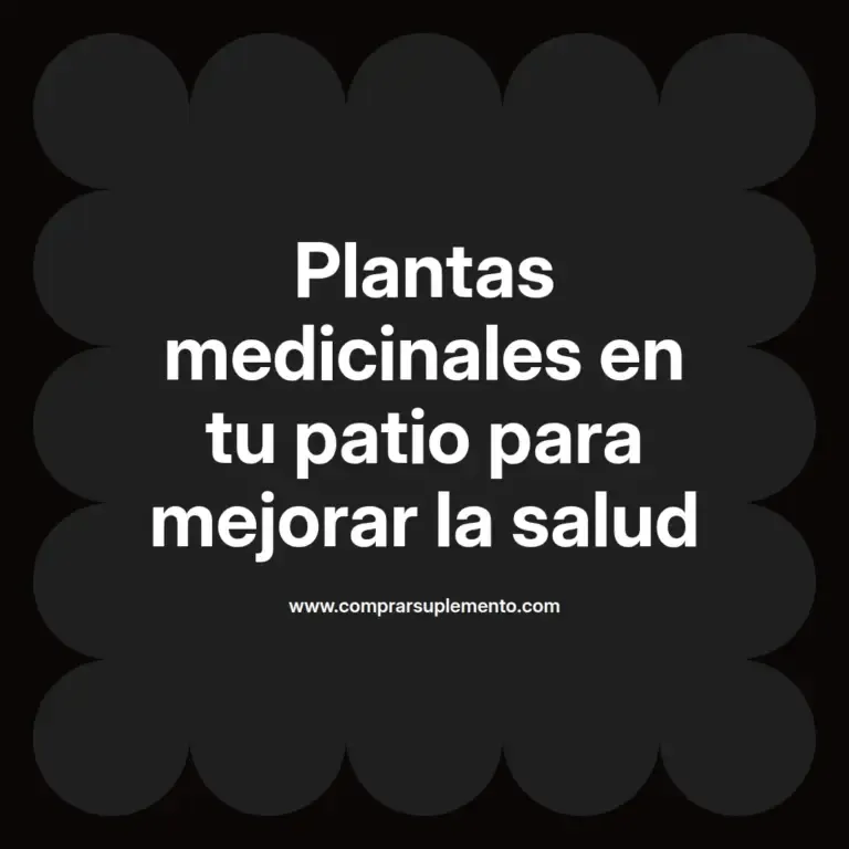 imagen destacada del post con un texto en el centro que dice Plantas medicinales en tu patio para mejorar la salud y abajo del texto aparece el nombre del autor Omar Obando