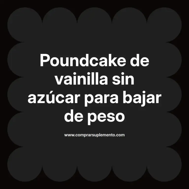 imagen destacada del post con un texto en el centro que dice Poundcake de vainilla sin azúcar para bajar de peso y abajo del texto aparece el nombre del autor Omar Obando