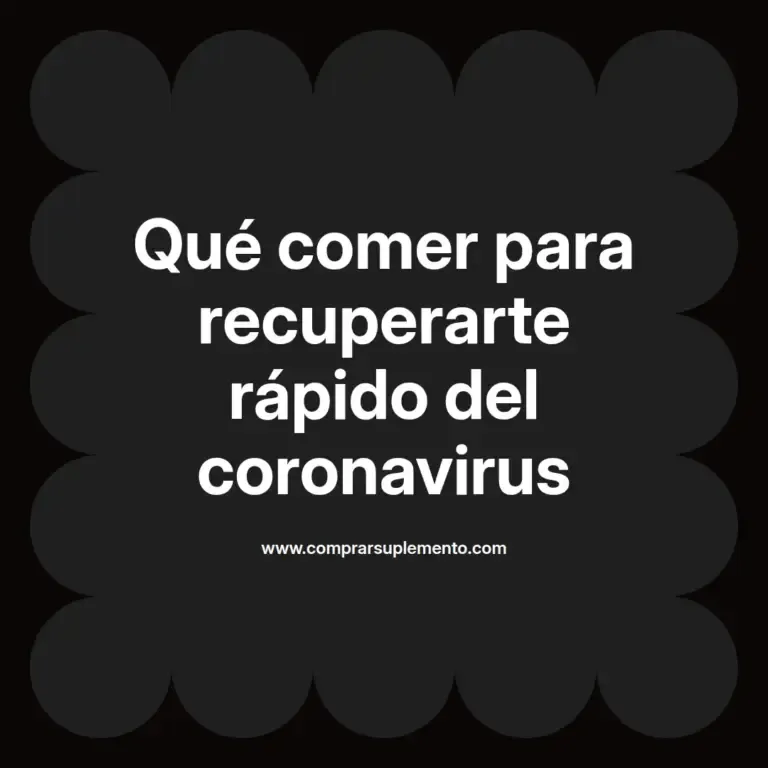 imagen destacada del post con un texto en el centro que dice Qué comer para recuperarte rápido del coronavirus y abajo del texto aparece el nombre del autor Omar Obando