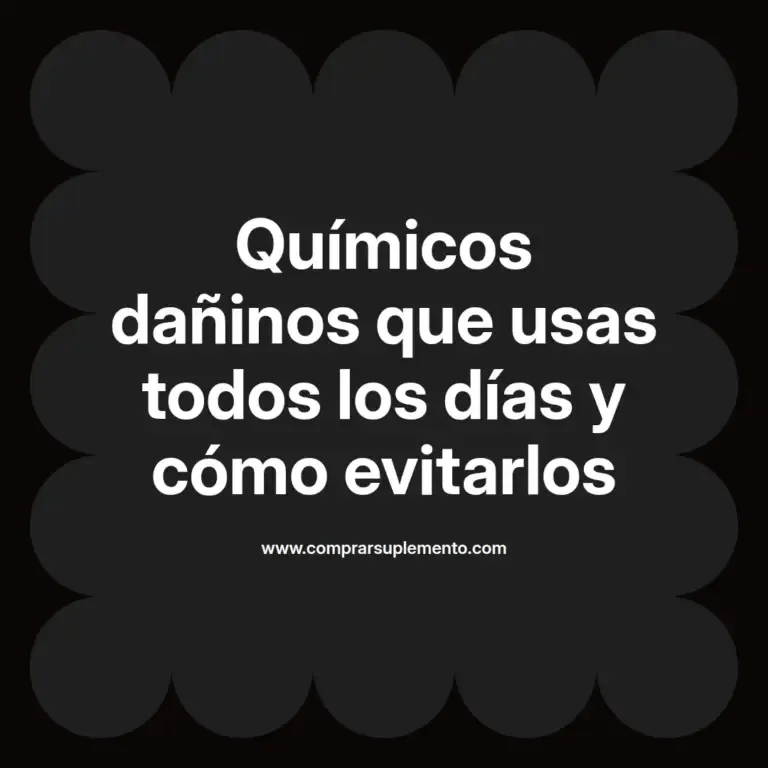 imagen destacada del post con un texto en el centro que dice Químicos dañinos que usas todos los días y cómo evitarlos y abajo del texto aparece el nombre del autor Omar Obando