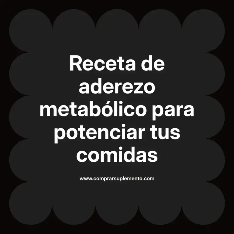 imagen destacada del post con un texto en el centro que dice Receta de aderezo metabólico para potenciar tus comidas y abajo del texto aparece el nombre del autor Omar Obando