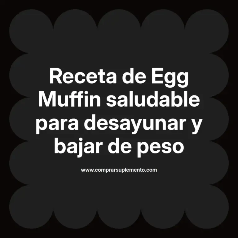 imagen destacada del post con un texto en el centro que dice Receta de Egg Muffin saludable para desayunar y bajar de peso y abajo del texto aparece el nombre del autor Omar Obando