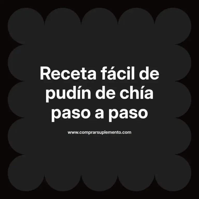 imagen destacada del post con un texto en el centro que dice Receta fácil de pudín de chía paso a paso y abajo del texto aparece el nombre del autor Omar Obando