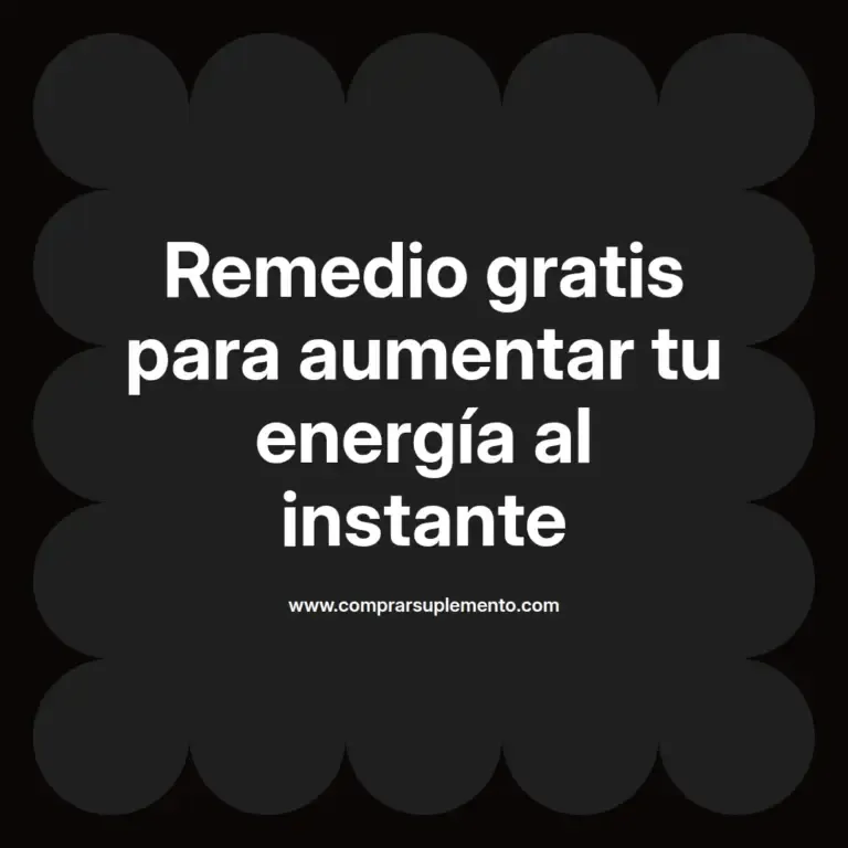 imagen destacada del post con un texto en el centro que dice Remedio gratis para aumentar tu energía al instante y abajo del texto aparece el nombre del autor Omar Obando