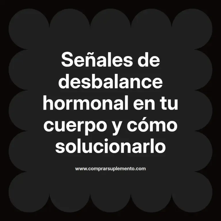 imagen destacada del post con un texto en el centro que dice Señales de desbalance hormonal en tu cuerpo y cómo solucionarlo y abajo del texto aparece el nombre del autor Omar Obando
