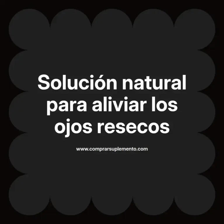 imagen destacada del post con un texto en el centro que dice Solución natural para aliviar los ojos resecos y abajo del texto aparece el nombre del autor Omar Obando