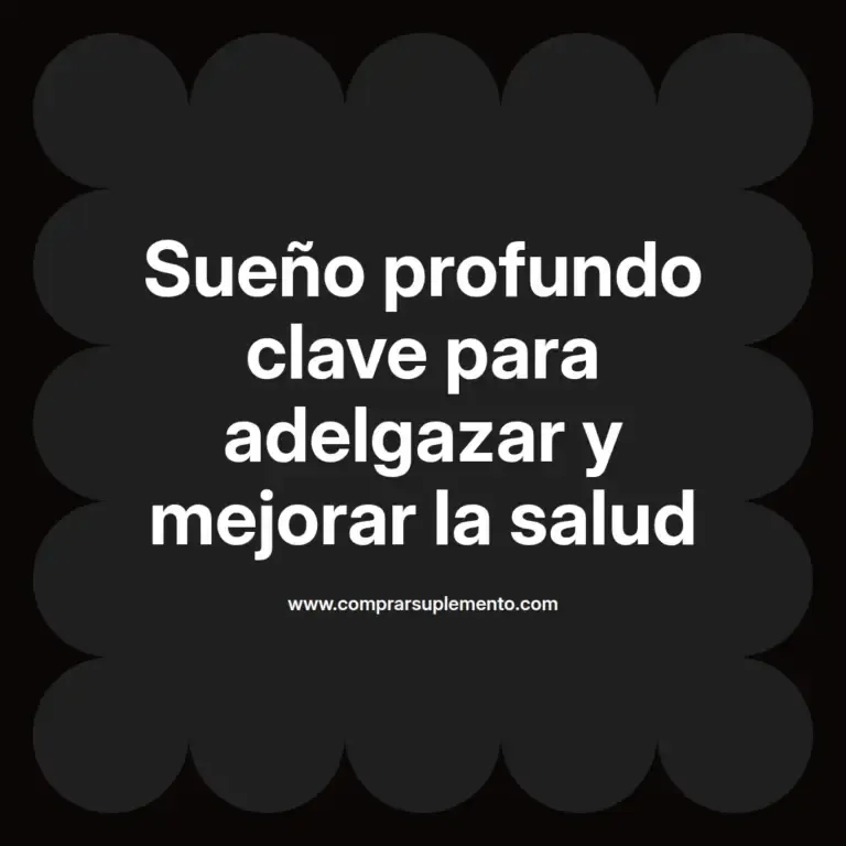 imagen destacada del post con un texto en el centro que dice Sueño profundo clave para adelgazar y mejorar la salud y abajo del texto aparece el nombre del autor Omar Obando