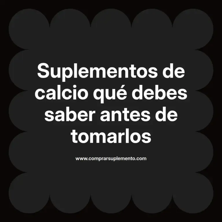 imagen destacada del post con un texto en el centro que dice Suplementos de calcio qué debes saber antes de tomarlos y abajo del texto aparece el nombre del autor Omar Obando