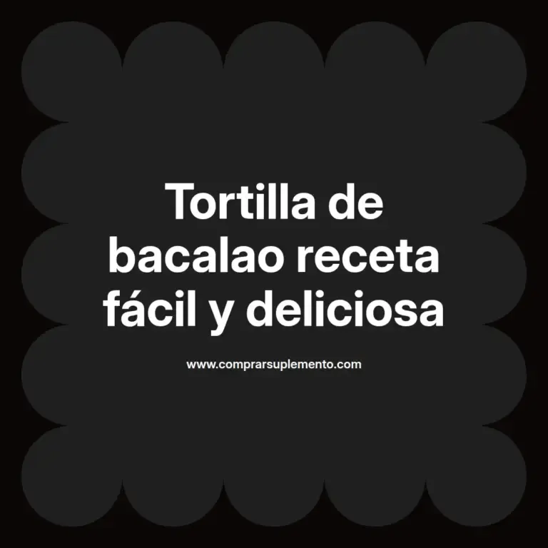 imagen destacada del post con un texto en el centro que dice Tortilla de bacalao receta fácil y deliciosa y abajo del texto aparece el nombre del autor Omar Obando