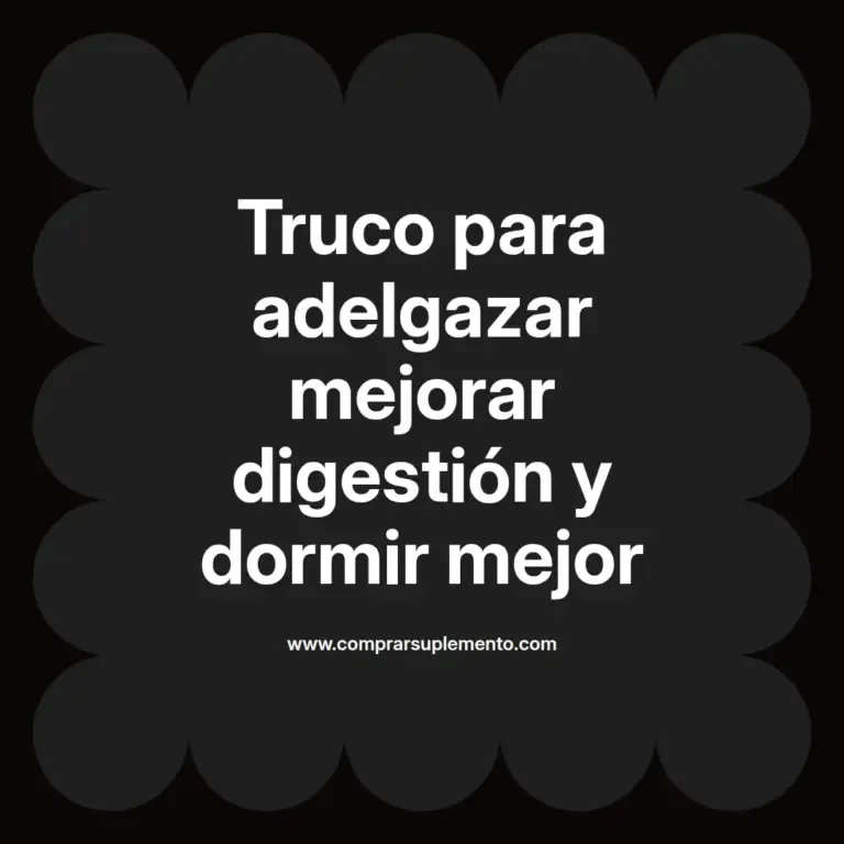 imagen destacada del post con un texto en el centro que dice Truco para adelgazar mejorar digestión y dormir mejor y abajo del texto aparece el nombre del autor Omar Obando
