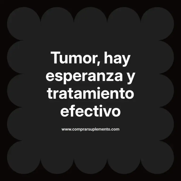 imagen destacada del post con un texto en el centro que dice Tumor, hay esperanza y tratamiento efectivo y abajo del texto aparece el nombre del autor Omar Obando