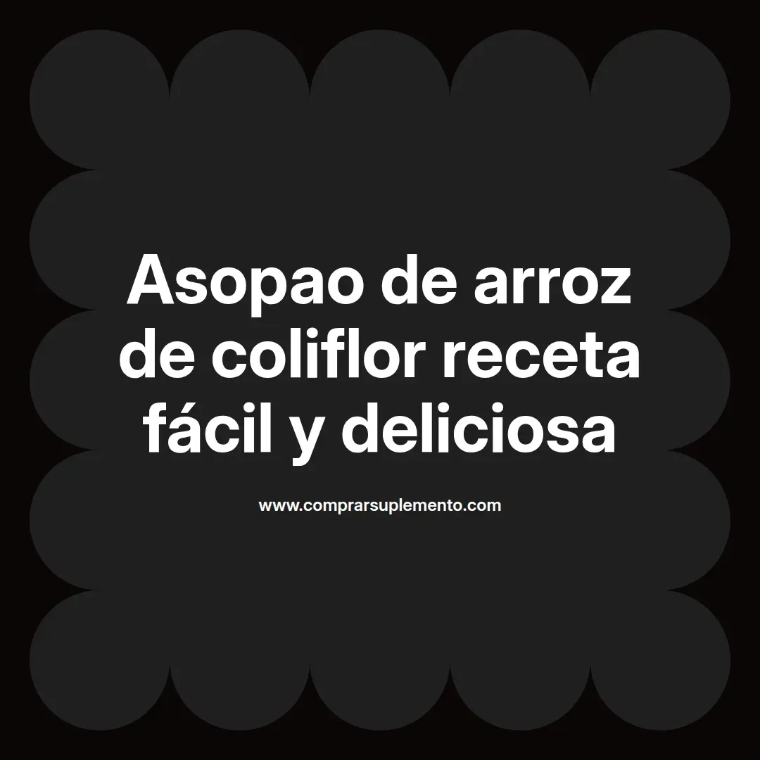 Asopao de arroz de coliflor receta fácil y deliciosa