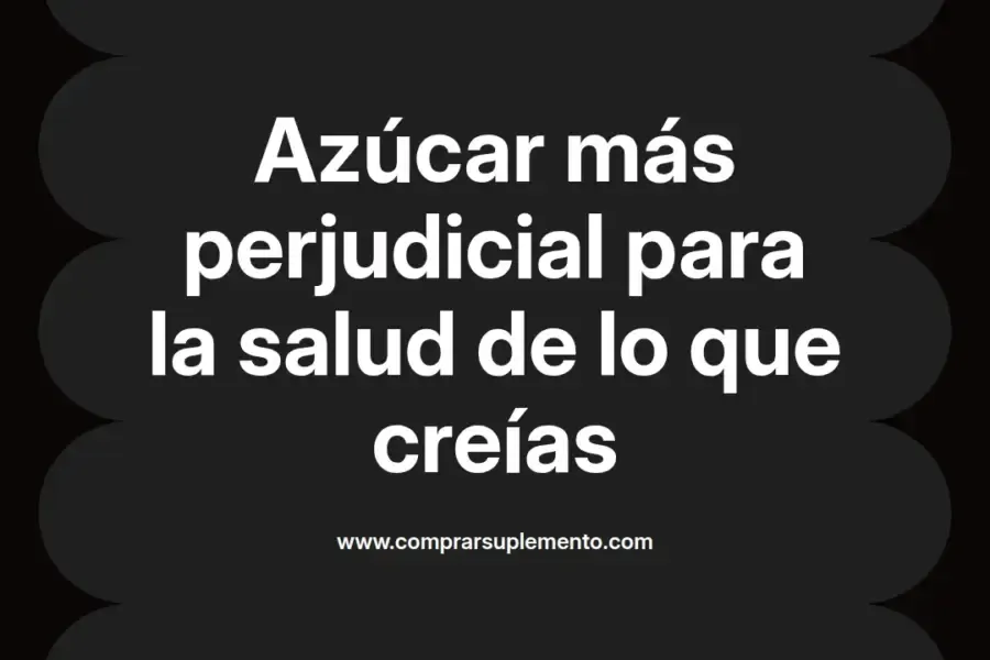 imagen destacada del post con un texto en el centro que dice Azúcar más perjudicial para la salud de lo que creías y abajo del texto aparece el nombre del autor Omar Obando
