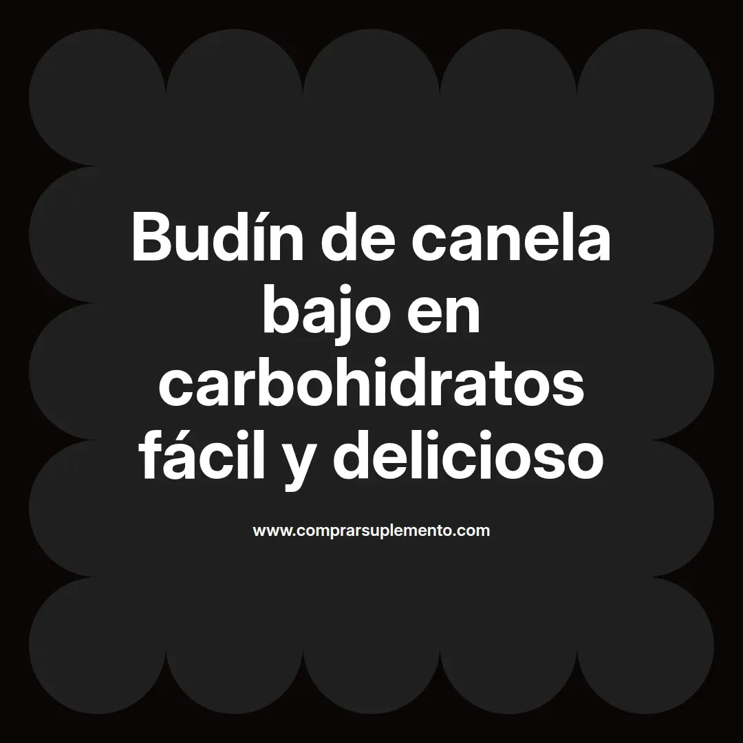 Budín de canela bajo en carbohidratos fácil y delicioso