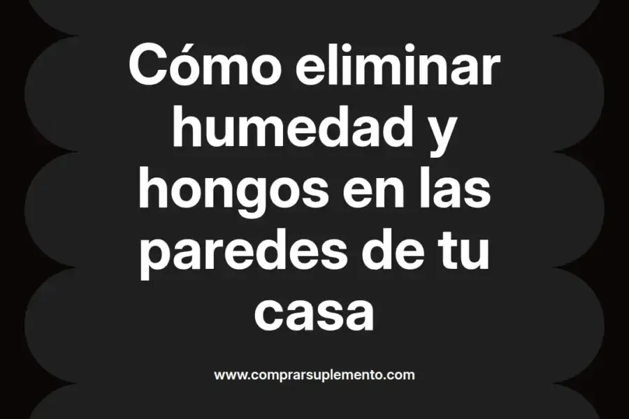 imagen destacada del post con un texto en el centro que dice Cómo eliminar humedad y hongos en las paredes de tu casa y abajo del texto aparece el nombre del autor Omar Obando