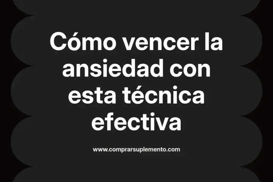 imagen destacada del post con un texto en el centro que dice Cómo vencer la ansiedad con esta técnica efectiva y abajo del texto aparece el nombre del autor Omar Obando