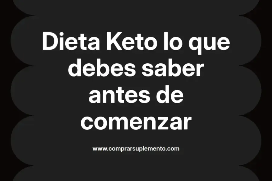 imagen destacada del post con un texto en el centro que dice Dieta Keto lo que debes saber antes de comenzar y abajo del texto aparece el nombre del autor Omar Obando