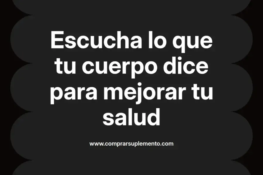 imagen destacada del post con un texto en el centro que dice Escucha lo que tu cuerpo dice para mejorar tu salud y abajo del texto aparece el nombre del autor Omar Obando
