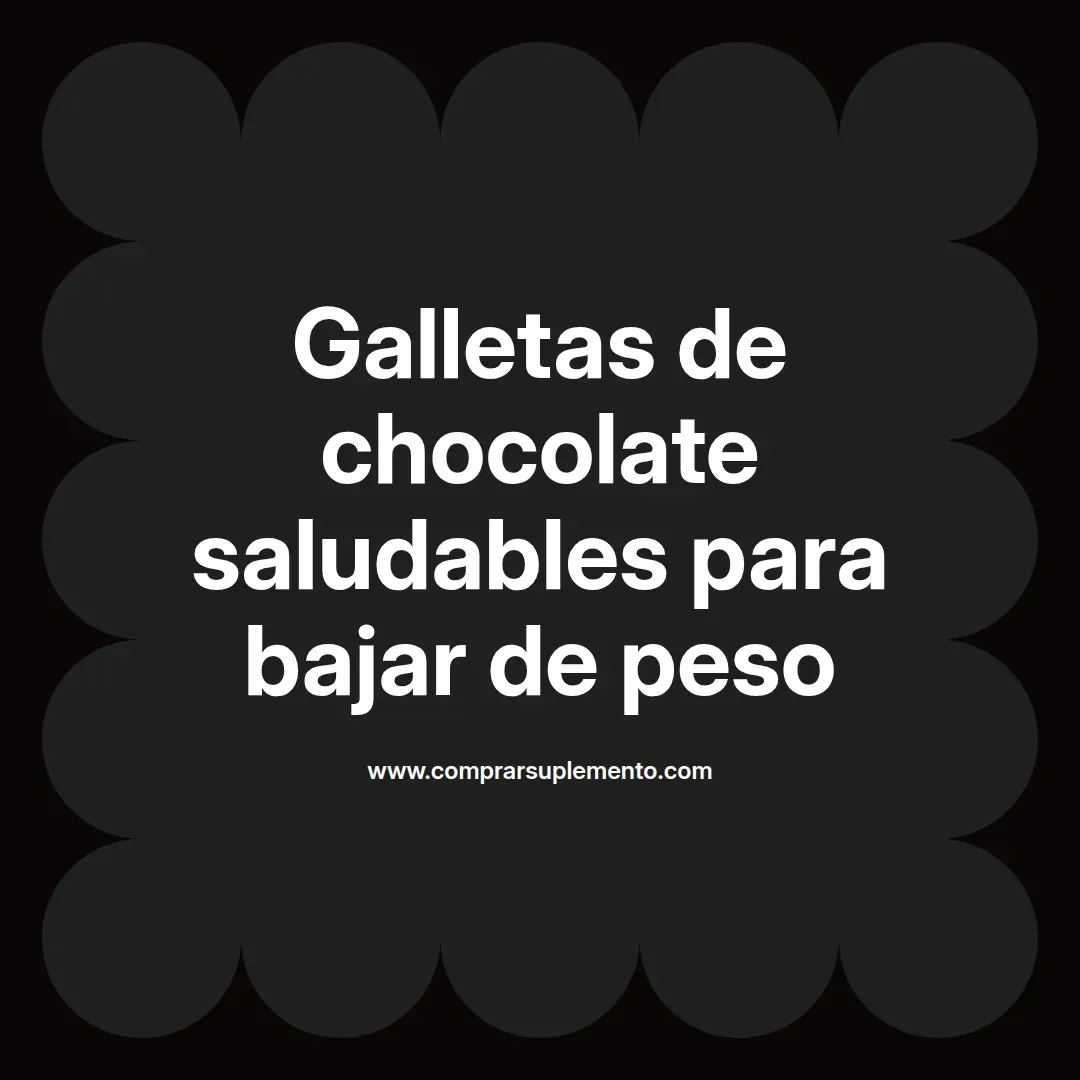 Galletas de chocolate saludables para bajar de peso