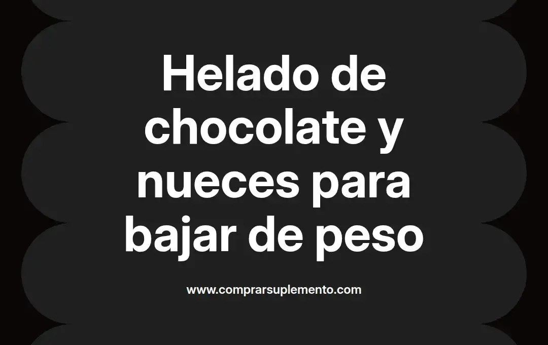 imagen destacada del post con un texto en el centro que dice Helado de chocolate y nueces para bajar de peso y abajo del texto aparece el nombre del autor Omar Obando