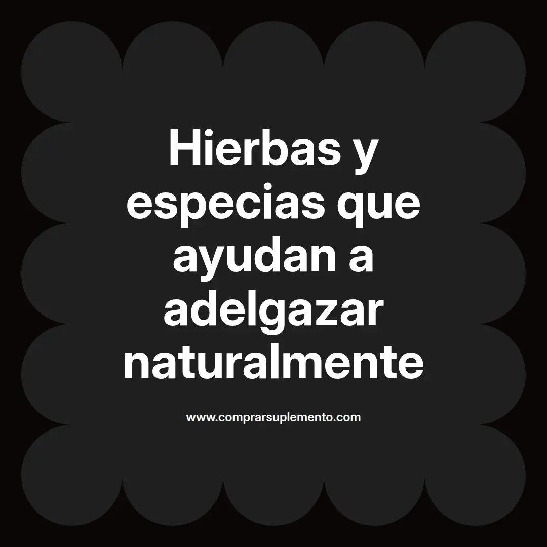 Hierbas y especias que ayudan a adelgazar naturalmente