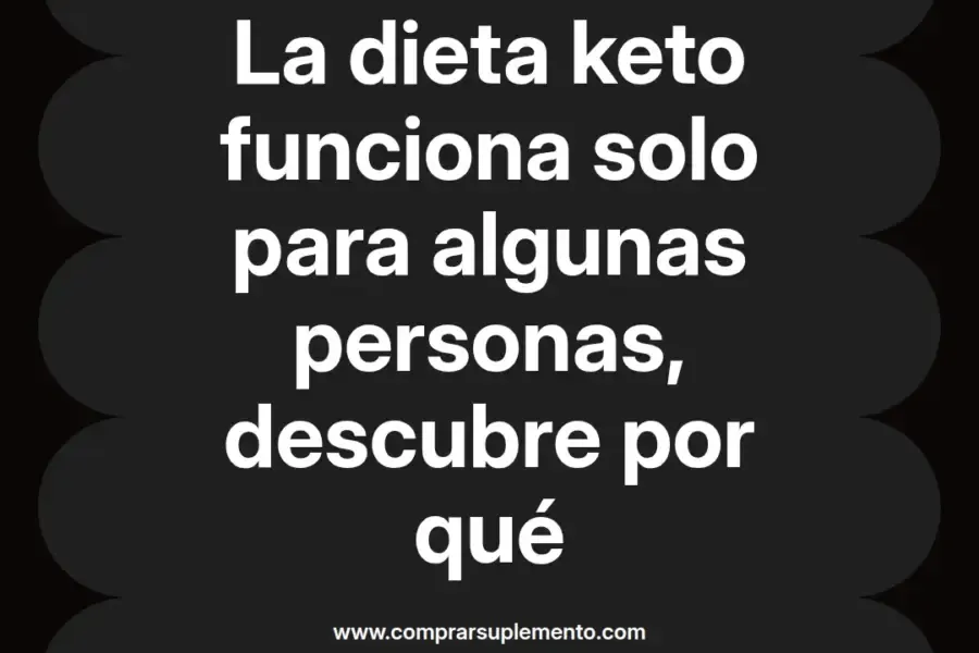 imagen destacada del post con un texto en el centro que dice La dieta keto funciona solo para algunas personas, descubre por qué y abajo del texto aparece el nombre del autor Omar Obando