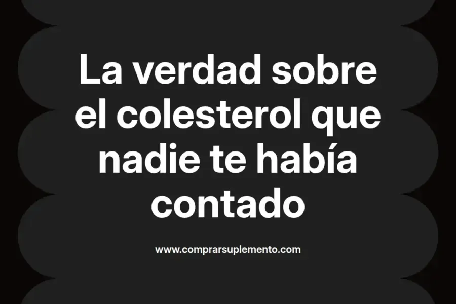 imagen destacada del post con un texto en el centro que dice La verdad sobre el colesterol que nadie te había contado y abajo del texto aparece el nombre del autor Omar Obando