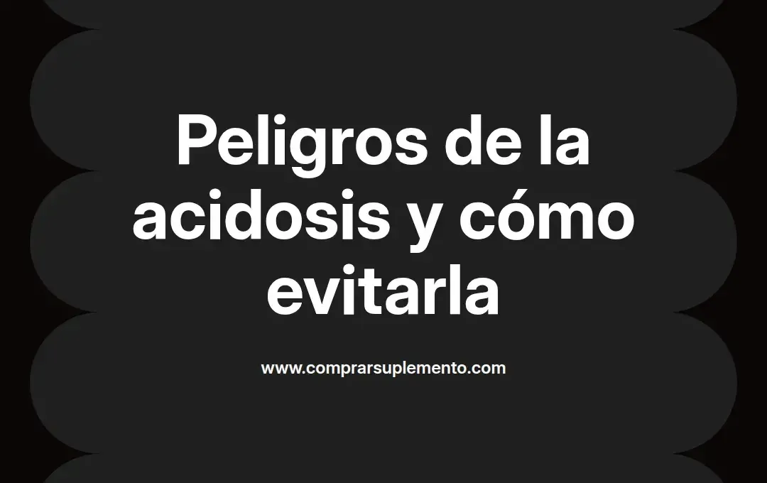 imagen destacada del post con un texto en el centro que dice Peligros de la acidosis y cómo evitarla y abajo del texto aparece el nombre del autor Omar Obando