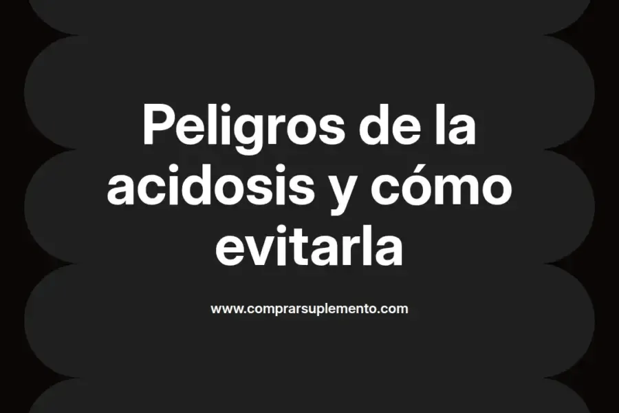 imagen destacada del post con un texto en el centro que dice Peligros de la acidosis y cómo evitarla y abajo del texto aparece el nombre del autor Omar Obando