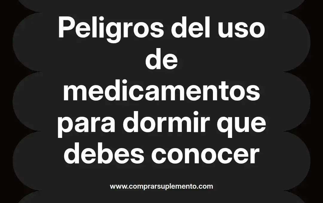 imagen destacada del post con un texto en el centro que dice Peligros del uso de medicamentos para dormir que debes conocer y abajo del texto aparece el nombre del autor Omar Obando