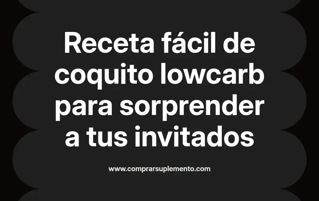 imagen destacada del post con un texto en el centro que dice Receta fácil de coquito lowcarb para sorprender a tus invitados y abajo del texto aparece el nombre del autor Omar Obando
