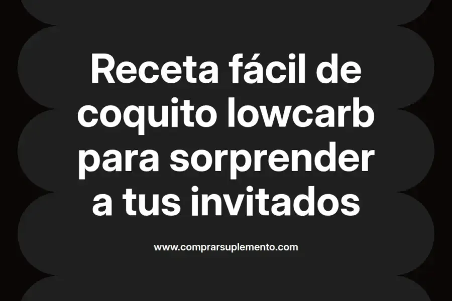 imagen destacada del post con un texto en el centro que dice Receta fácil de coquito lowcarb para sorprender a tus invitados y abajo del texto aparece el nombre del autor Omar Obando