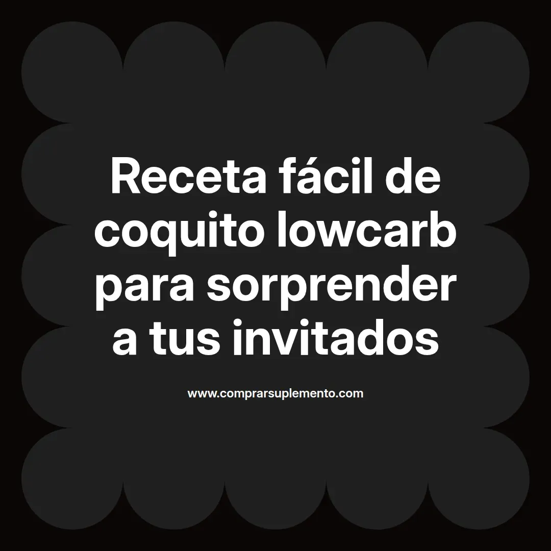 Receta fácil de coquito lowcarb para sorprender a tus invitados